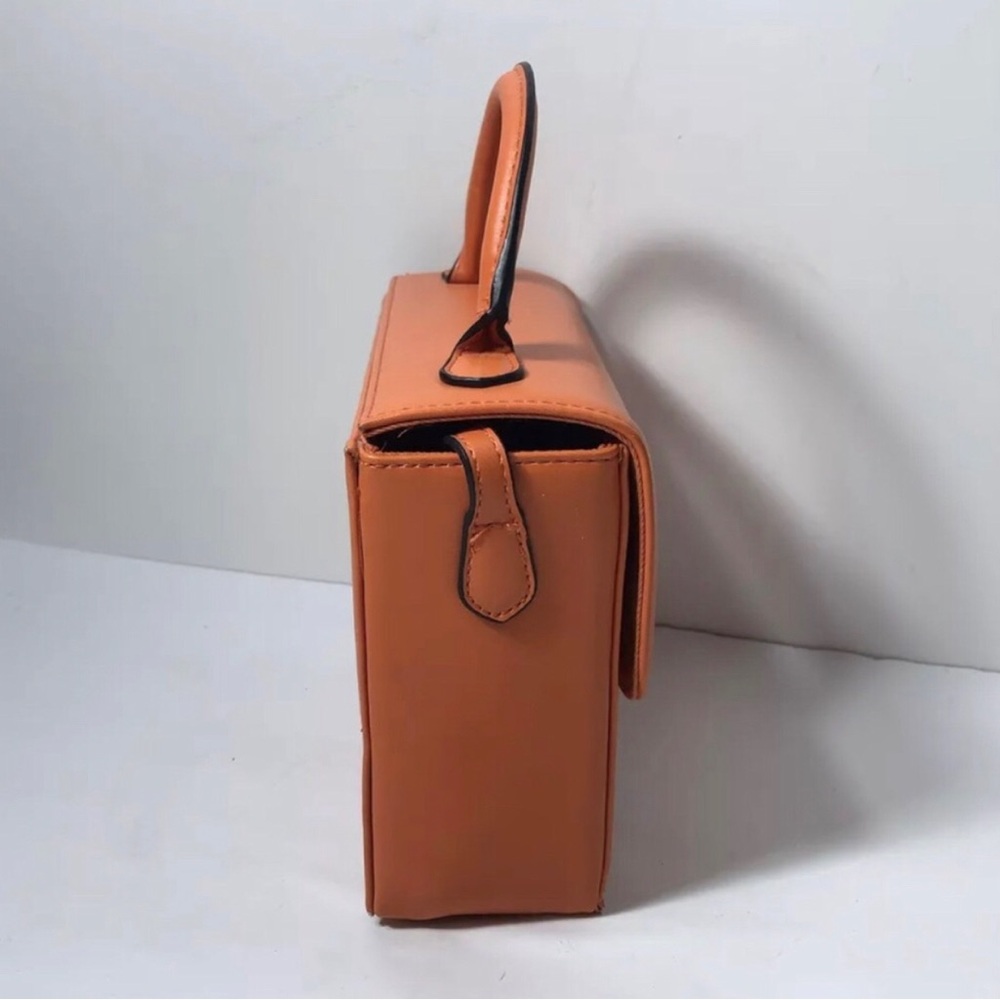 Universal Thread Orange Structured Mini Bag Cross… - image 5